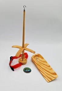 Husillo de mano husillo cruzado + rodilla + reposapiés husillo de gran Carolina Pine 39 g - Imagen 1 de 6