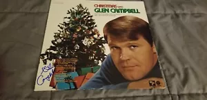 Glen Campbell signed LP Christmas with Glen Campbell JSA R73423 - Bild 1 von 8