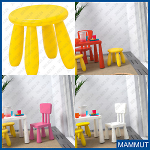IKEA MAMMUT Children's Stool Indoor/outdoor/yellow  203.823.24