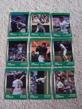 1991 STAR CO JOSE CANSECO GOLD SET (9 CARDS) OAKLAND A'S RARE 