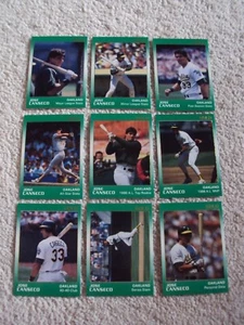 1991 STAR CO JOSE CANSECO GOLD SET (9 KARTEN) OAKLAND A'S RARE  - Bild 1 von 1