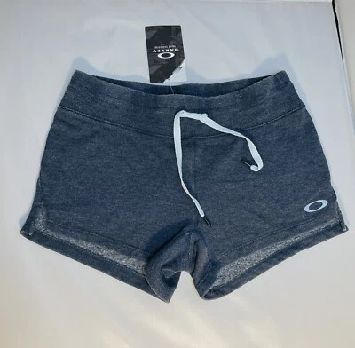 Novo shorts Oakley feminino corrida treino academia algodão mistura poli XSmall cinza - Imagem 1 de 3