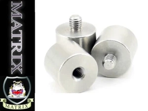 3 x Matrix Innovations Edelstahl Spule Gewichte hinzufügen Karpfenangeln Groß - Bild 1 von 2