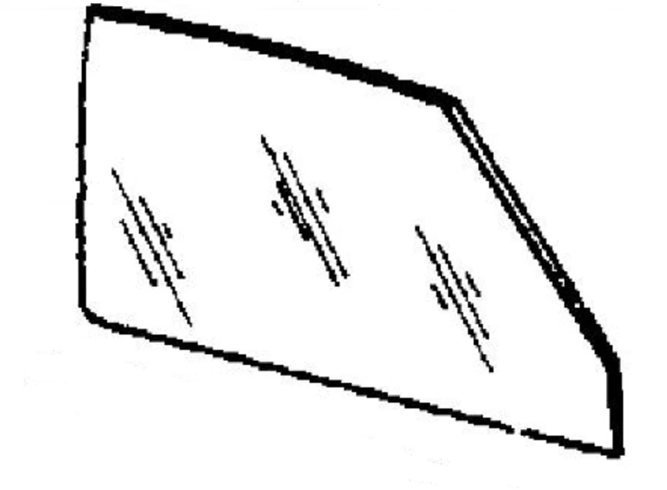 Fits Pontiac Lemans 78-81 4 Door Station Wagon Passenger Side Front Door Glass - Image 1 of 1