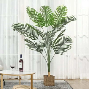 6ft Artificial Palm Tree Indoor Plant Tall Fake Tropical Paradise Palm Tree in P - Picture 1 of 26