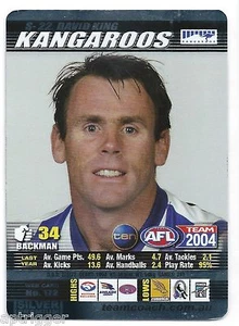 2004 Teamcoach Silver Premium (S-22) David KING North Melbourne - Picture 1 of 1