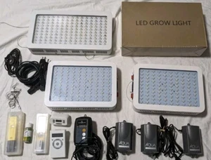 LED Grow Light Set Complete System Hydroponic 3x1000w 1x1500w Timers PH Air Pump - Picture 1 of 21