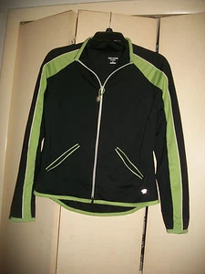  vintage 90s Oleg Cassini Sport color block fitness jacket size S - Picture 1 of 5