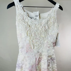 Vintage Scott McClintock Coquette Floral Gown Bridal Wedding Dress Lace Rare NWT - Picture 1 of 18