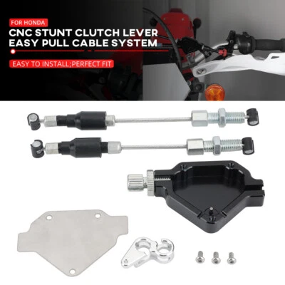 CNC Stunt Clutch Lever Easy Pull Cable System For HONDA XR250R XR600R XR 650L/R - Image 1 of 4