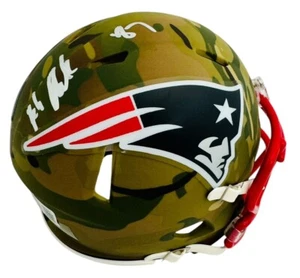 Rob Gronkowski New England Patriots Signed Mini Helmet Camo Beckett COA - Picture 1 of 2