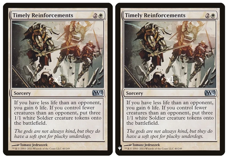 MTG M12 MB1 Timely Reinforcements MINT (SELECT) - Image 1 of 1