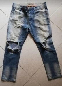 Jeans uomo con strappi Alcott style Baggy Fit Rusty con strappi - Foto 1 di 7