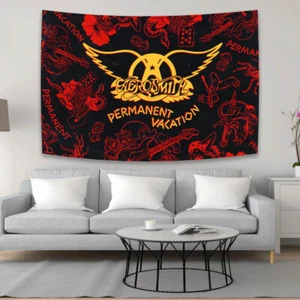 Aerosmith Rock Band Large Fabric Tapestry Wall Art Hanging Banner Flag 36x60'' - Bild 1 von 11