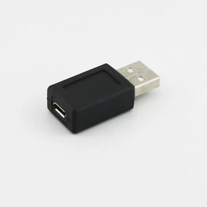 1pc USB 2.0 A Male Plug To Micro 5 Pin Female Jack USB Adapter Connector Black - Picture 1 of 7