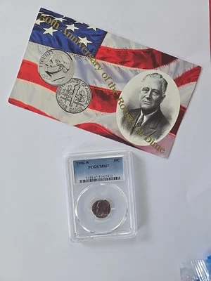 1996-W Roosevelt Dime 10c PCGS MS67 - Image 1 of 3