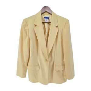 Pendleton Yellow 100% Virgin Wool Portland Oregon Blazer Size 14 - Picture 1 of 5