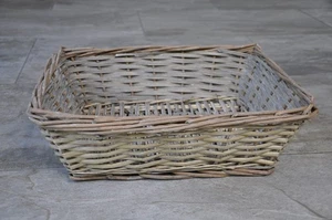 Handmade Vintage Rustic Wicker Woven Basket Holder Organiser Display Home Decor - Picture 1 of 10