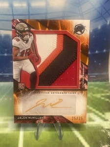 2024 Topps Resurgence Jalen McMillan Orange Rookie Patch Auto /25 Game Worn RC - Bild 1 von 3