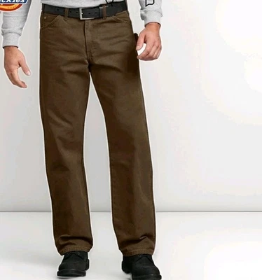Dickies Relaxed Carpenter Jeans Mens 36x30 Duck Brown  Straight Leg NWT - Image 1 of 3