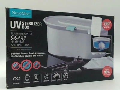 Caja esterilizadora UV blanca NuvoMed elimina hasta el 99% de gérmenes y bacterias Foto 1 de 4