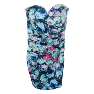 Louche London Joy Strapless Tube Floral Bodycon Party Dress NWT Size UK 10 - Picture 1 of 4