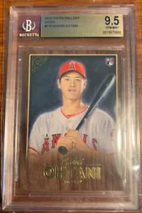 Lo último 2018 Topps Gallery Wood #116 Shohei Ohtani Angels Beckett BGS 9,5 0015570908 - Imagen 1 de 2