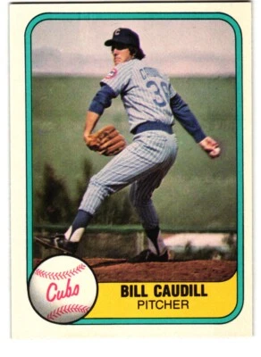 1981 Fleer #306 Bill Caudill Chicago Cubs - Image 1 of 2