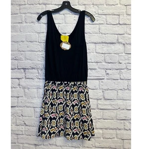 Neu mit Etikett Aaron Ashe ärmelloses Kleid abstrakter Druck Freizeit Sommer Sommerkleid Größe M - Bild 1 von 7