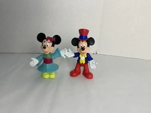 DISNEY EPCOT CENTER MICKEY MOUSE AND MINNIE MOUSE VINYL/RUBBER FIGURES - Imagen 1 de 10