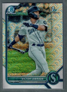 Bowman Cromo 2022 Victor Labrada Mojo Rifrattore Mariners SP - Foto 1 di 2