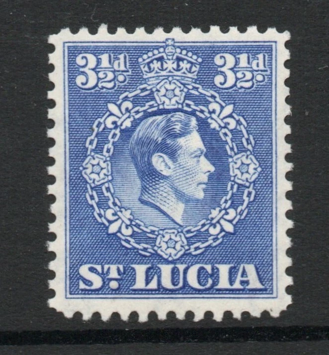 Santa Lucía 1938-48 31/2d Ultramarine perf 121/2 SG 133b Mnh. Foto 1 de 1