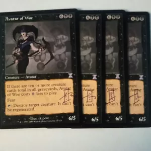 Magic The Gathering - 1x Signed Avatar of Woe (mtg) Time Spiral - Picture 1 of 1