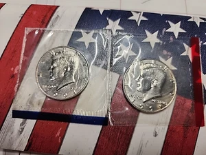 1991 P+D KENNEDY HALVES-UNCIRCULATED- STILL IN MINT CELLO **FREE SHIPPING** - Picture 1 of 2