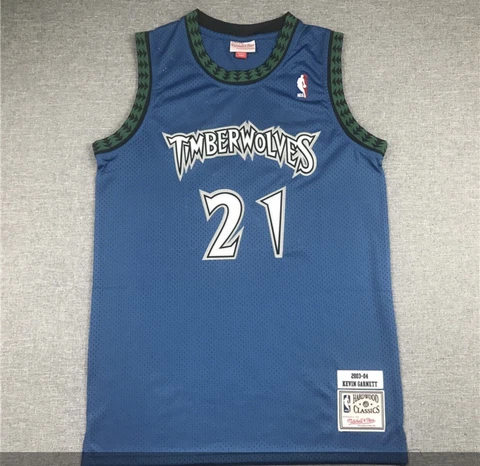 Mitchell & Ness Mens Kevin Garnett Minnesota Timberwolves 2003-04 Swingman Large Cover