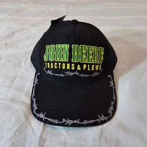 John Deere Tractors & Plows Barbed Wire Hat Youth Black New with Tags - Picture 1 of 10