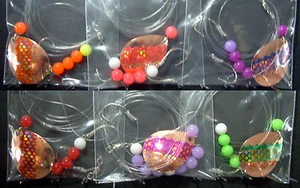 Copper #5 Colorado Lake Erie Walleye Candy Worm Harness (1) set (6)Foil/Scale - Picture 1 of 4