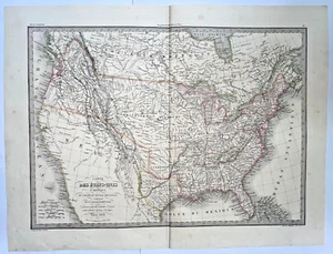 ESTADOS UNIDOS CANADÁ REPÚBLICA DE TEXAS 1838 LAPIE SIGLO XIX GRAN MAPA ANTIGUO - Imagen 1 de 10