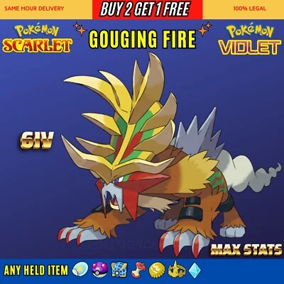 ✨6IV Gouging Fire✨Pokemon Scarlet And Violet - Image 1 of 2