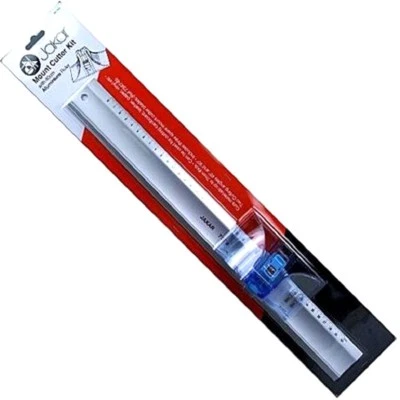 JAKAR Mount Cutter Kit 45 & 90 Degree Mount Cutter With 40cm Aluminium Ruler 7379