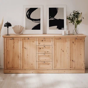 Kommode mit 4 Schubladen Holz Sideboard Anrichte Schrank Landhaus Homestyle4u - Bild 1 von 10