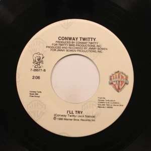 Country 45 Conway Twitty - I'Ll Try / Fallin' For You For Years On conway twitty - Picture 1 of 2