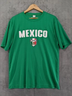 Camiseta verde fãs de futebol seleção nacional do México tamanho médio ícone esportes - Imagem 1 de 4