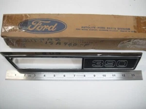 NOS Ford 1969 Ford Galaxie 500XL LTD Front Fender Side Lamp Bezel "390" LH - Picture 1 of 7