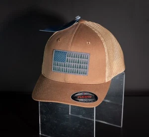 Columbia Mesh Trucker Hat Flexfit L/XL Tree Flag Ball Cap CU0123-257 - Picture 1 of 3