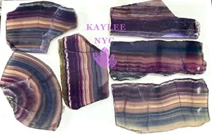 Wholesale Lot 2 Lbs Fluorite Polished Slab Crystal Nice Quality Natural - Picture 1 of 8