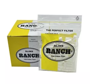 6 X Ranch Slim Cigarette Filters, 6 Bags of 120 Filter Tips. FREE SHIPPING - Picture 1 of 6
