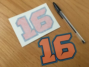 Andrea Migno Race Número 16 (par pequeño) - VENDEDOR DEL REINO UNIDO - Imagen 1 de 1