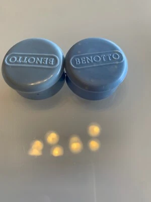 Plugues/tampas de extremidade de fita para guidão Benotto azul novo na caixa - Imagem 1 de 2