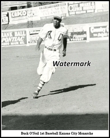 Negro American League NAL Buck O'Neil Kansas City Monarchs 8 X 10 Photo Picture Cover